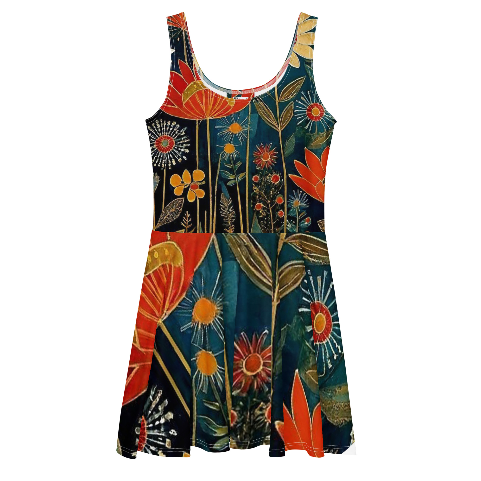 Skater Jurk — Oranje